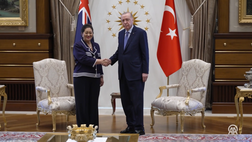Cumhurbaşkanı Erdoğan, Yeni Zelanda Genel Valisi Kiro'yu kabul etti