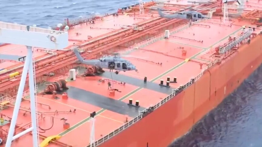 ABD, Hint-Pasifik'te "devletsiz ve yaptırım uygulanan" M/T Tifani gemisine baskın düzenledi