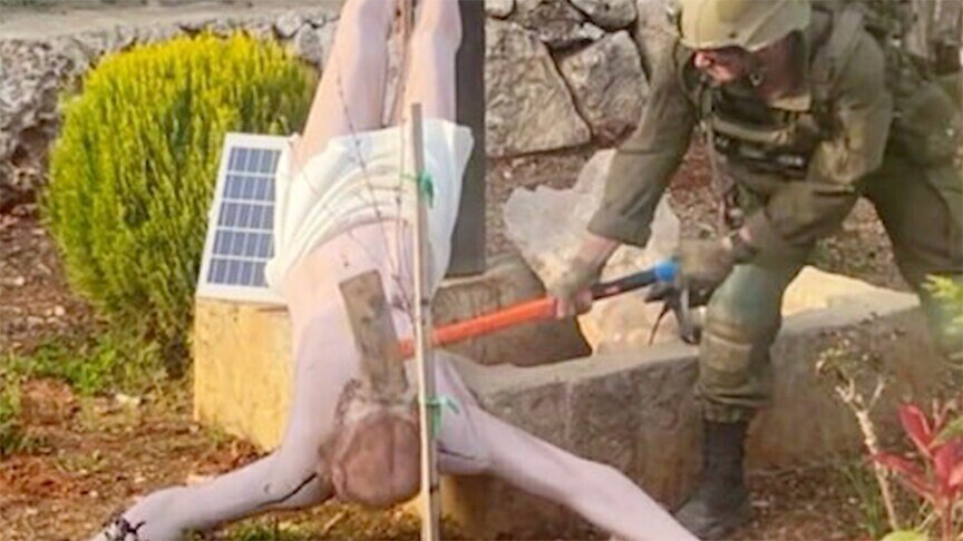 BM: İsrail askerinin Lübnan'da İsa heykelini parçalaması şok edici