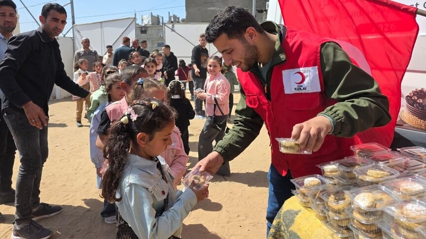 Türk Kızılay, Gazze'de çocuklara yönelik desteklerini sürdürüyor