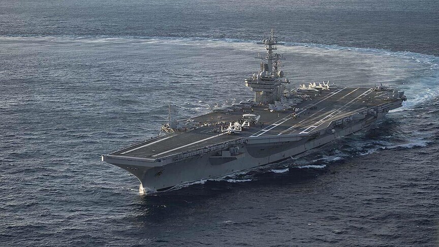 USS George H W  Bush mbërrin në zonën e Komandës Qendrore  SHBA ja me 3 aeroplanmbajtëse në rajon