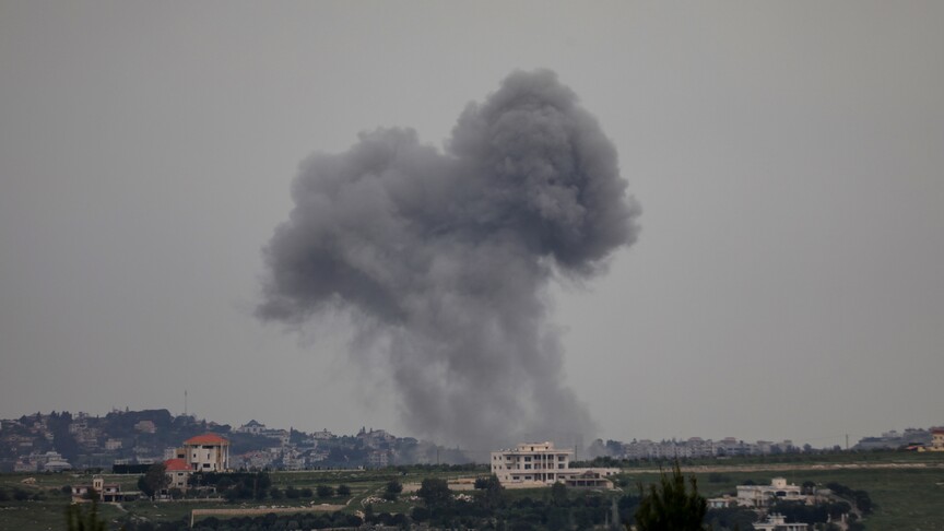 Israeli strikes hit southern Lebanon as drones fly over Beirut