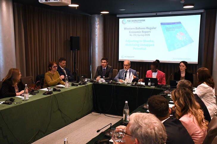 Banka Botërore  Rritja ekonomike në Ballkanin Perëndimor pritet të mbetet e ngadaltë gjatë viteve 2026 dhe 2027