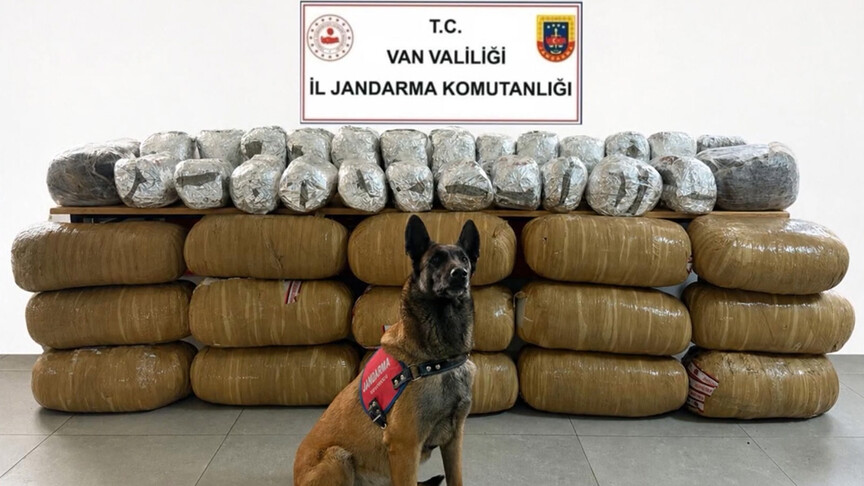 Jandarmanın Van ve Edirne'de yaptığı operasyonlarda 471 kilogram uyuşturucu ele geçirildi