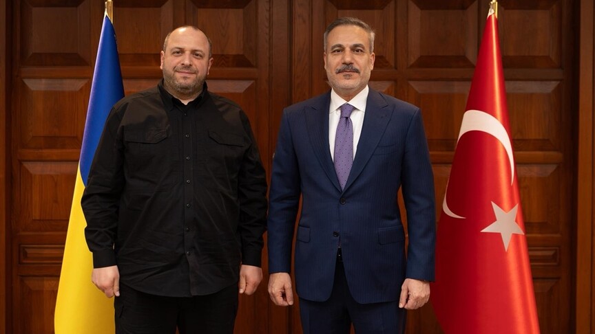 Bakan Fidan, Ukrayna Ulusal Güvenlik ve Savunma Konseyi Sekreteri Umerov ile Ankara'da görüştü
