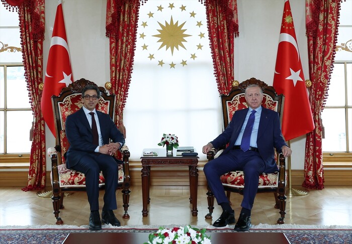 Presidenti Erdogan pret në Stamboll zv presidentin e Emirateve të Bashkuara Arabe