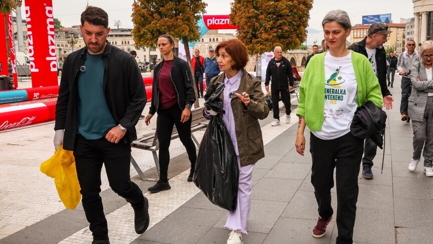 Fushata  Pastrimi Gjeneral i Fundjavës  nis në Maqedoninë e Veriut  merr pjesë edhe presidentja Davkova