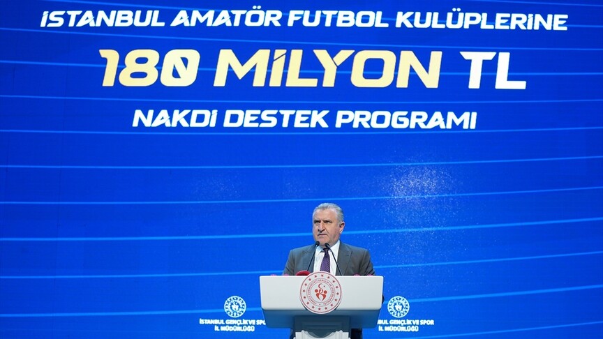 Gençlik ve Spor Bakanlığından amatör futbol kulüplerine 180 milyon lira destek
