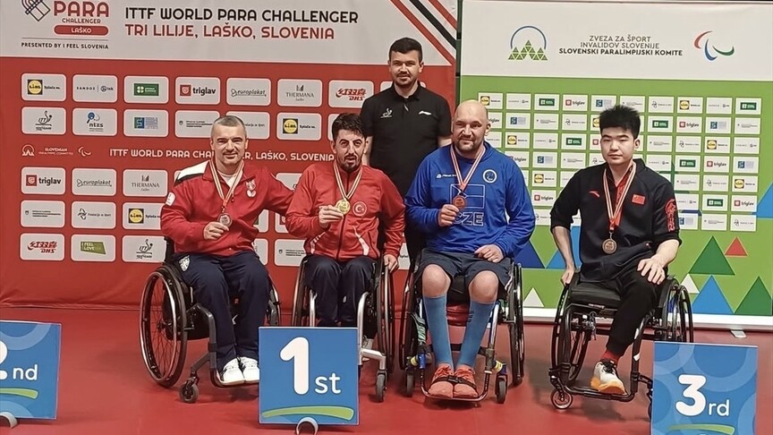 Milli para masa tenisçiler, Slovenya'daki turnuvada 2'si altın 4 madalya kazandı