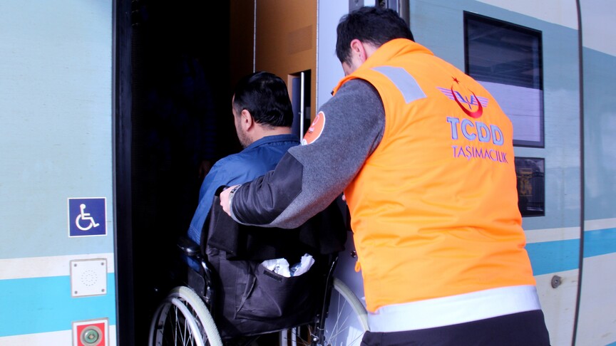 Demir yollarında 9 milyon engelli yolcuya ücretsiz seyahat imkanı tanındı