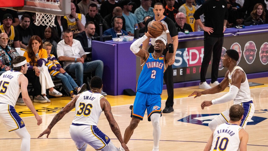 NBA play-off'larında Thunder, Lakers karşısında durumu 3-0 yaptı