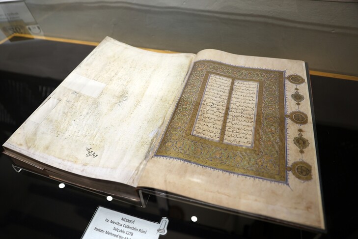 Mevlana'nın UNESCO Dünya Belleği'ne alınan eserleri özel koşullarda korunuyor