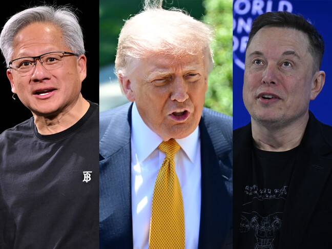 Trump flies to China with top executives including Musk, Nvidia’s Jensen Huang