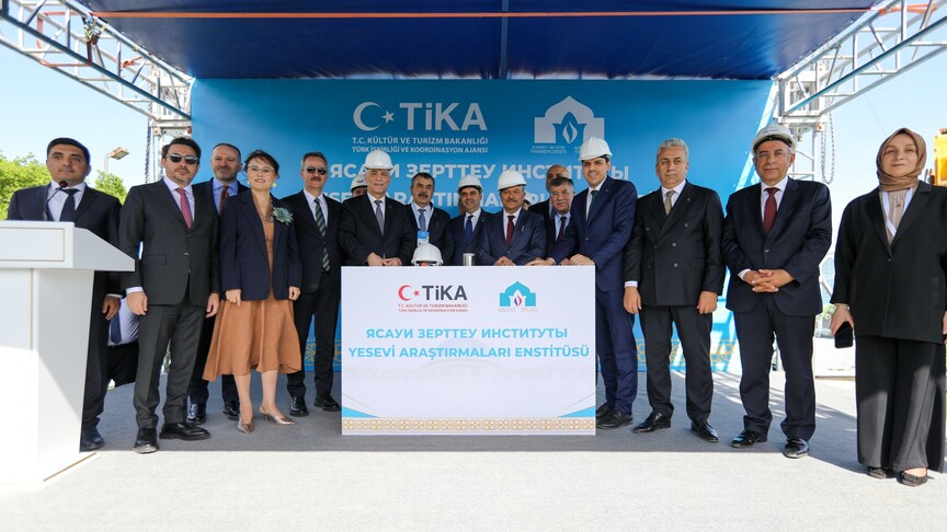 Kazakistan'da Türkiye'nin desteğiyle Yesevi Araştırmaları Enstitüsünün temeli atıldı