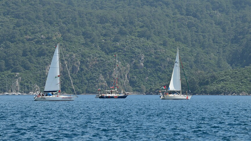 Küresel Sumud Filosu, Antalya açıklarında ilerliyor