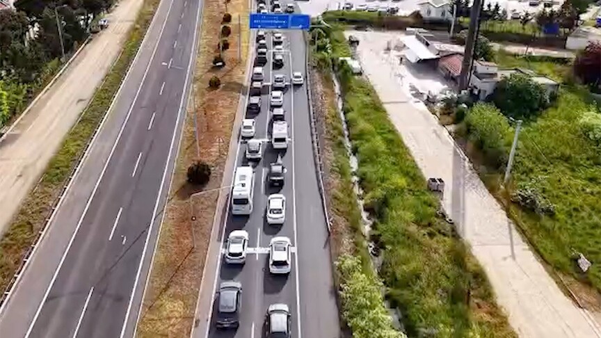Kurban Bayramı tatili için yola çıkan sürücüler nedeniyle yoğunluk
