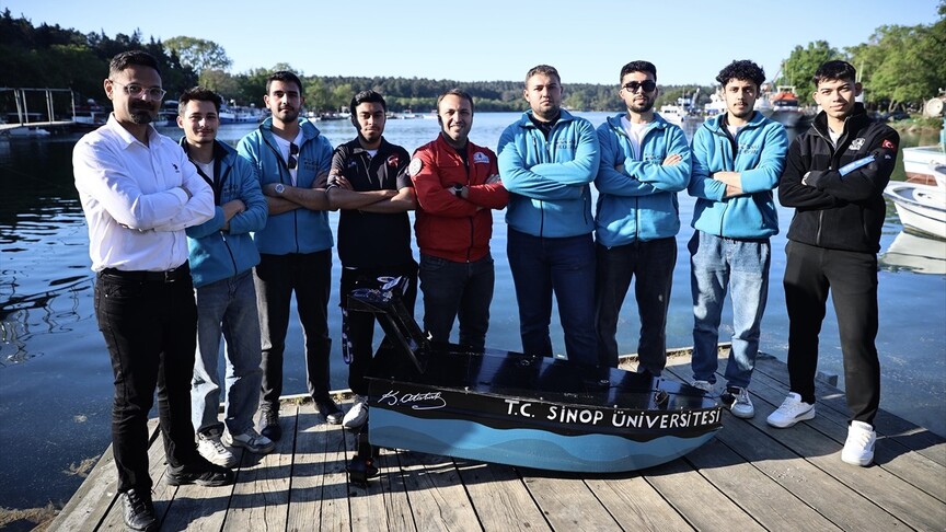 Üniversite öğrencileri tarafından tasarlanan deniz aracı Güney Kore'de