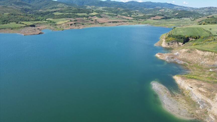 Tekirdağ'dayağışlar Naip Barajı doluluk oranını arttırdı