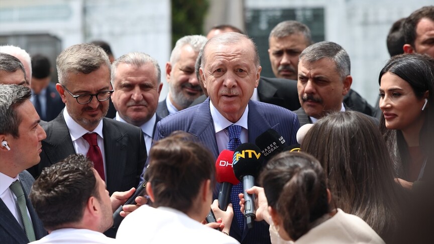 Cumhurbaşkanı Erdoğan, cuma namazını Ayasofya-i Kebir Cami-i Şerifi'nde kıldı