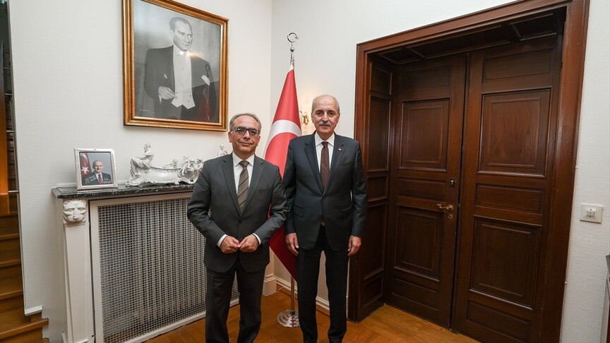 TBMM Başkanı Kurtulmuş, Türkiye'nin Stokholm Büyükelçiliğini ziyaret etti
