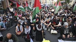 Berlin'de polis Filistin'e destek gösterisinde bulunanlara müdahale etti