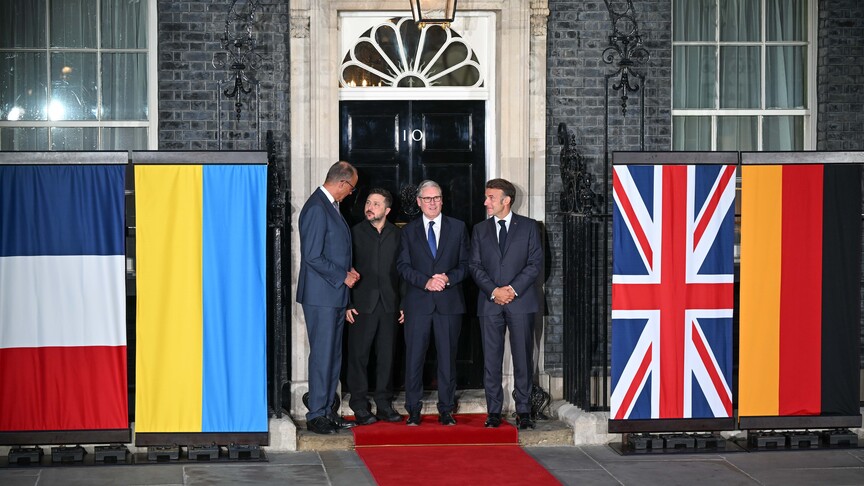 E3 ülkelerinin liderleri, Londra'da Ukrayna Devlet Başkanı Z