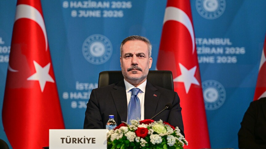 Dışişleri Bakanı Hakan Fidan konuşma yaparken