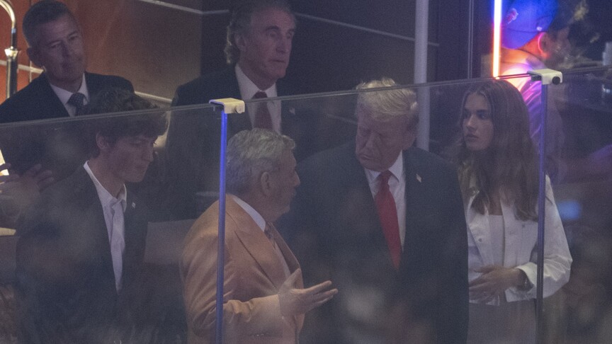 ABD Başkanı Trump, New York'taki NBA final maçında