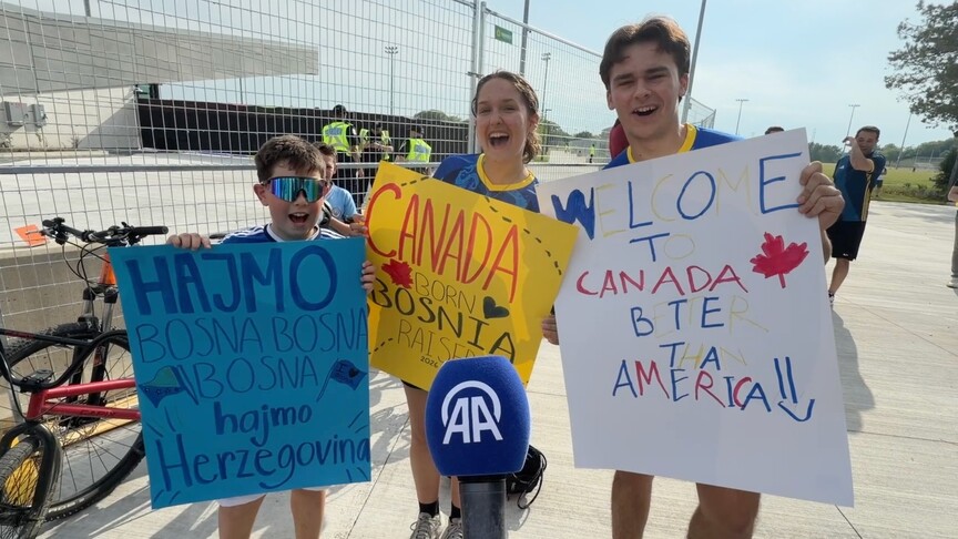 Toronto'ya Dünya Kupası atmosferi Bosna Hersek taraftarlarıy