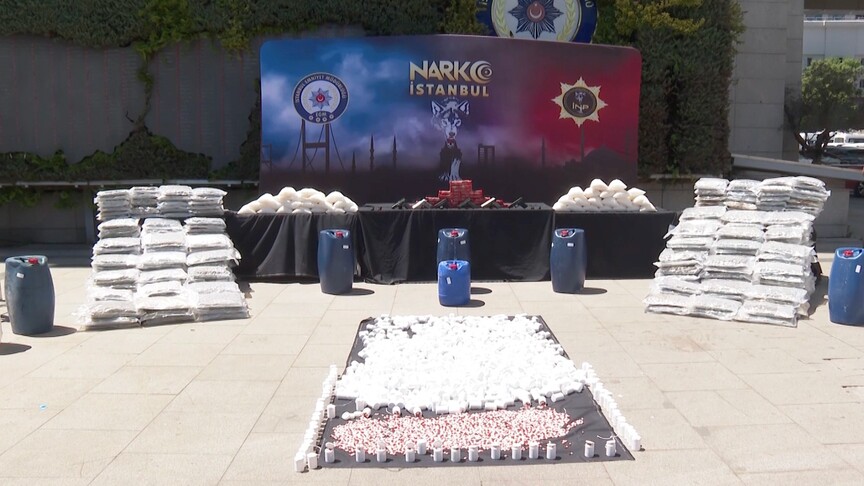 İstanbul merkezli operasyonlarda 1 ton 285 kilogram uyuşturu