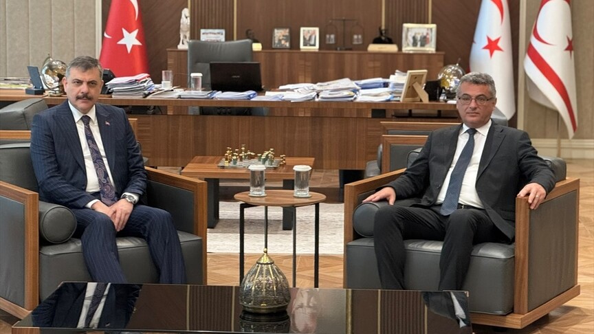 KKTC Cumhurbaşkanı Erhürman, İçişleri Bakanı Çiftçi'yi kabul etti