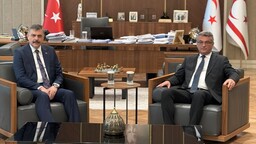 KKTC Cumhurbaşkanı Erhürman, İçişleri Bakanı Çiftçi'yi kabul etti