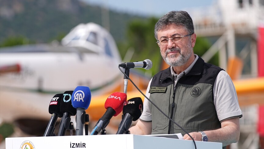 Tarım ve Orman Bakanı İbrahim Yumaklı açıklama yapıyor.