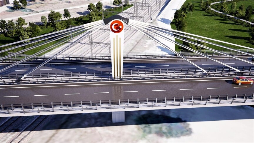 Etimesgut Havalimanı'nın modernize edilmiş hali ve yeni tabelası.