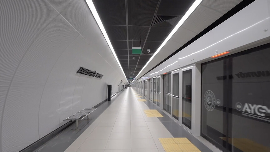 Halkalı-Arnavutköy Metro Hattı'nın açılışına dair görseller