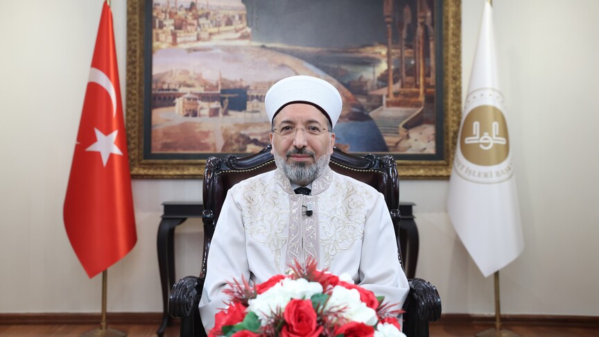 Diyanet İşleri Başkanı Ali Erbaş'ın yeni hicri yıl mesajı.
