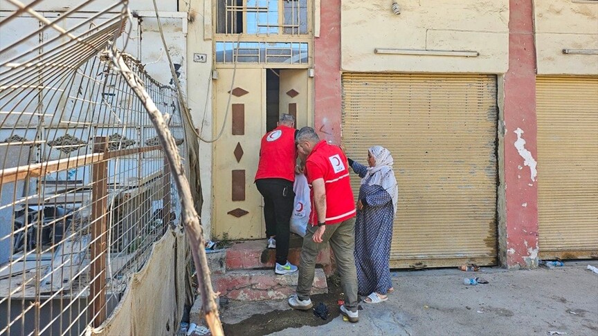 Türk Kızılay'dan Kerkük'teki Türkmenlere gıda yardımı