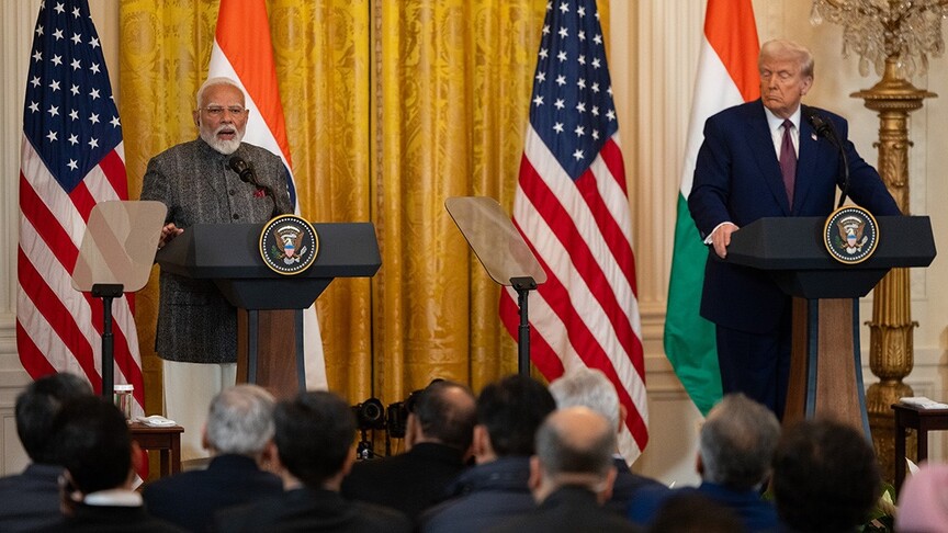 [Anadolu]Modi seeks safety of Indian seafarers in talks with Trump as US, Iran set for deal signing