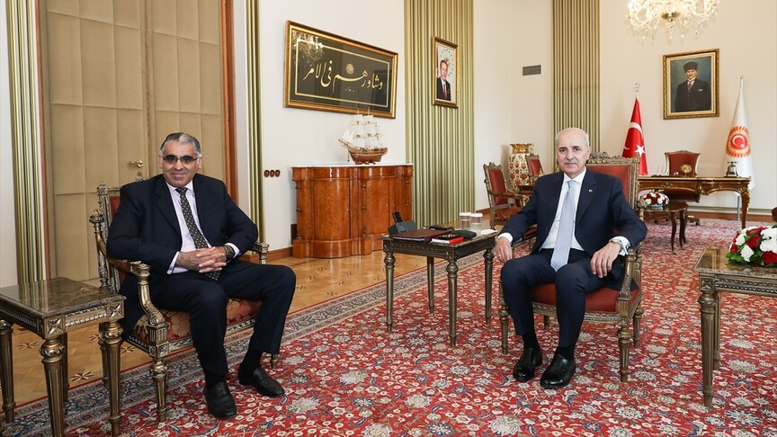 TBMM Başkanı Kurtulmuş, Birleşik Krallık-Türkiye Parlamentolar Arası Dostluk Grubu Başkanı Ali'yi kabul etti