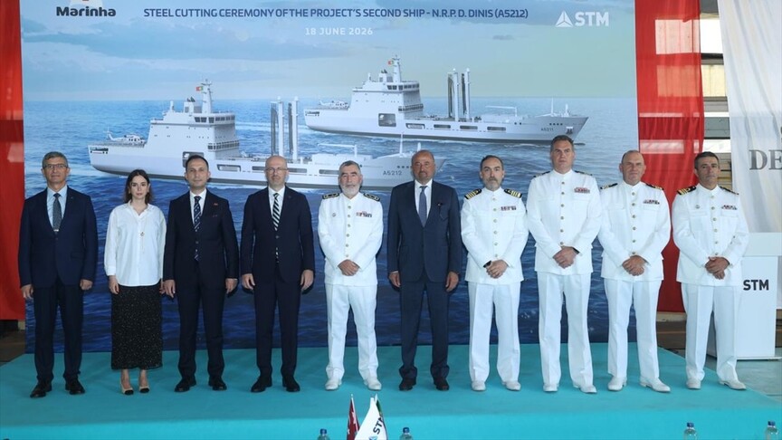 Türkiye'nin Portekiz'e tarihi askeri gemi ihracatında ikinci geminin üretimi başladı