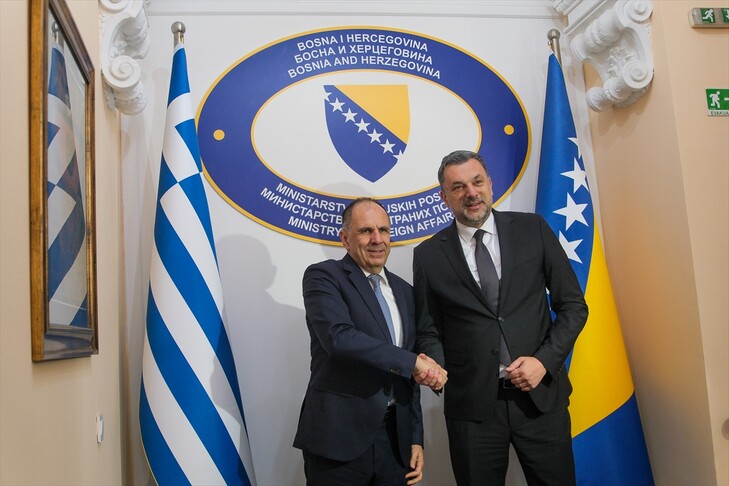 Konakoviq Gerapetritis në Sarajevë  Marrëdhënie të shkëlqyera mes BeH së dhe Greqisë pa çështje të hapura