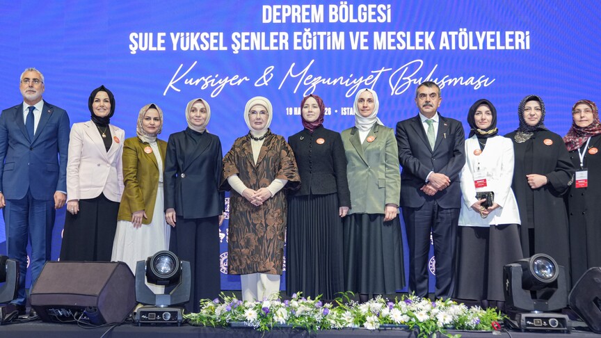 Şule Yüksel Şenler Vakfı'nın düzenlediği kursiyer ve mezuniyet buluşmasından genel bir görünüm.