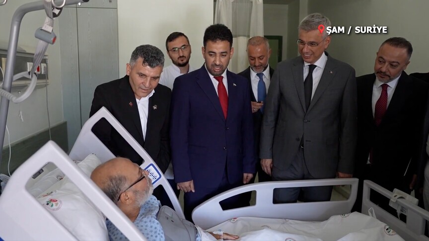 Şam Kalp Hastanesi'nde ilk beş ayda binlerce hastaya şifa dağıtıldığına dair haber.