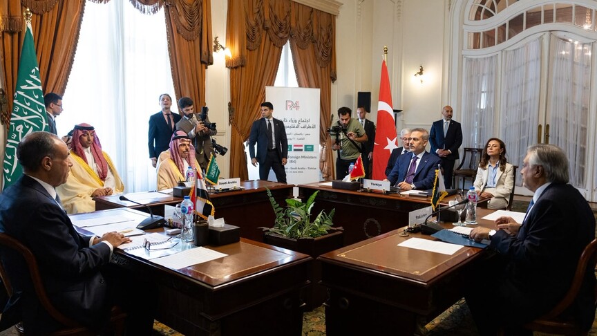 Türkiye, Mısır, Suudi Arabistan ve Pakistan dışişleri bakanlarının Kahire'deki toplantısından genel plan.