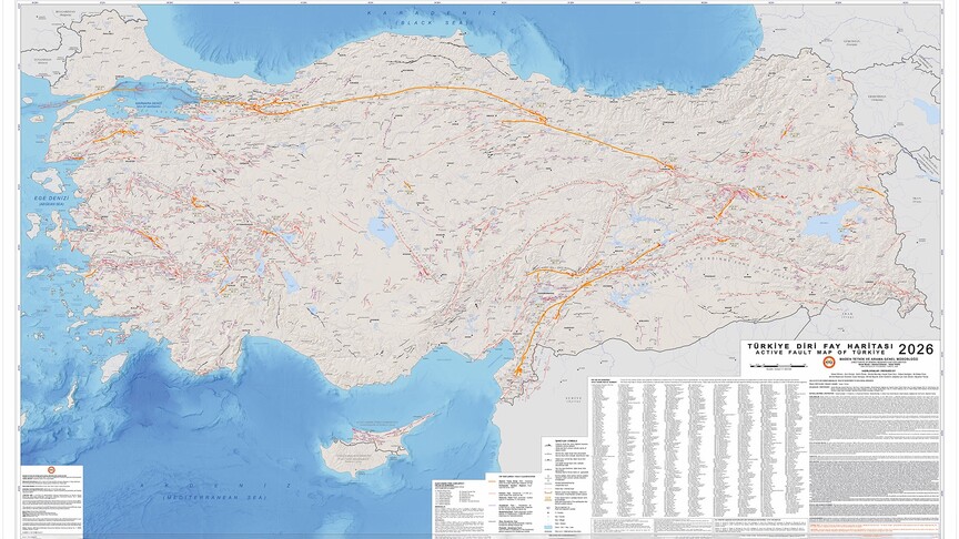 Türkiye Diri Fay Haritası 2026 görseli