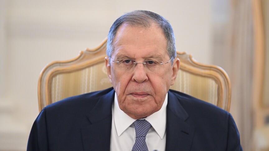 Rusya Dışişleri Bakanı Sergey Lavrov konuşma yapıyor.