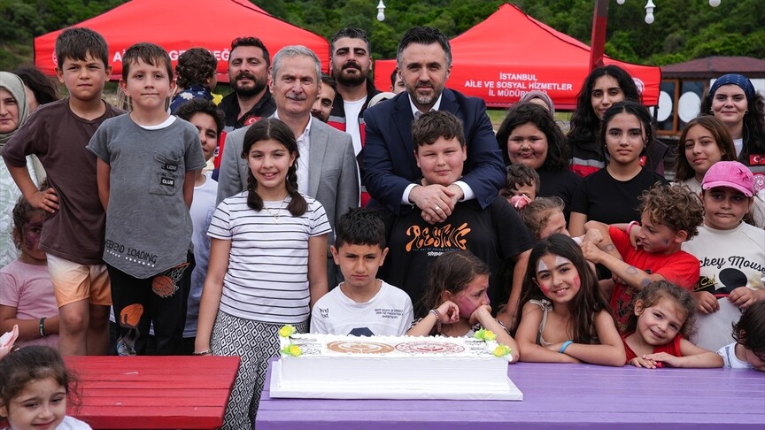 İstanbul'da düzenlenen dijital detoks kampından bir görünüm