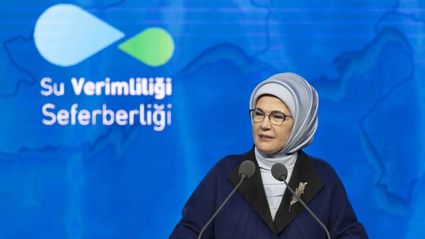 Emine Erdoğan su verimliliği ile ilgili açıklamalarda bulundu