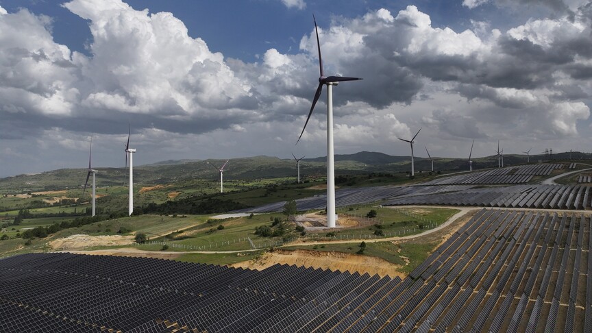 Türkiye'nin enerji altyapısını gösteren bir görsel.