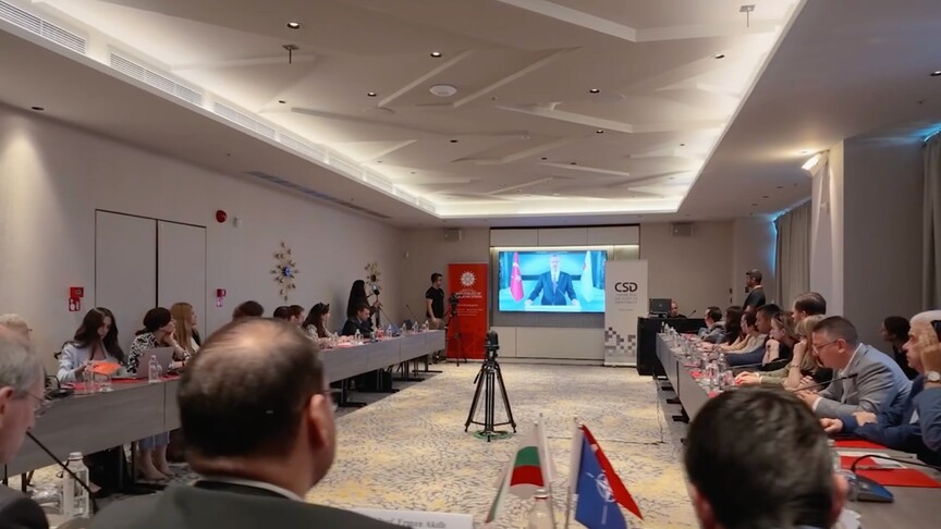 Sofya'da düzenlenen NATO toplantısından bir görünüm